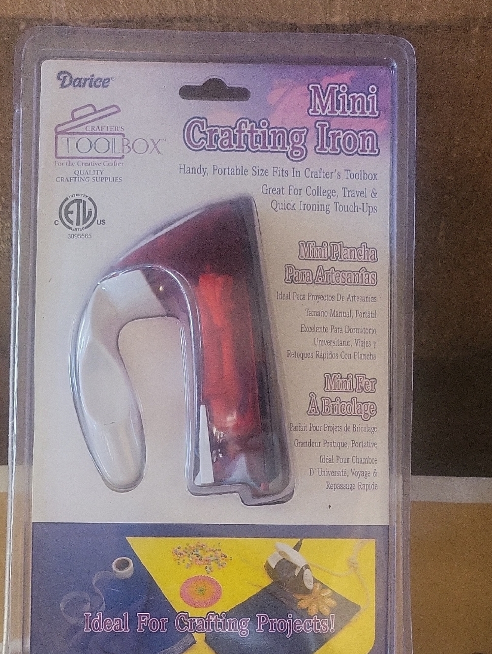 Darice Red and White Mini Crafting Iron - Portable Craft Tool